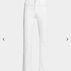 Frame Denim Le High Flare in Crisp White